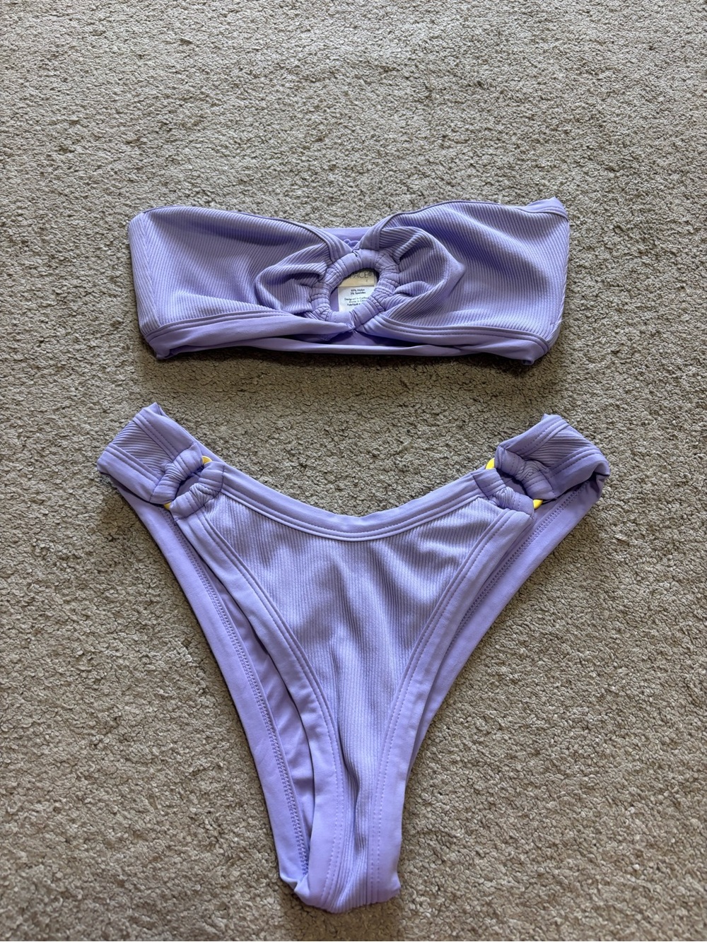 l*space Lilac Scoop Bikini Top